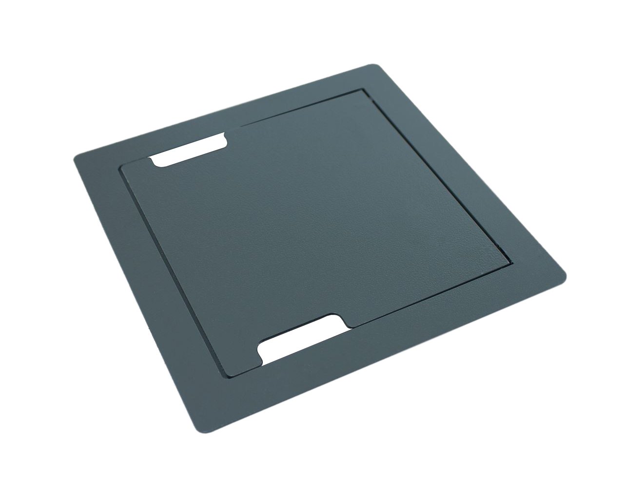 Caixa de Tomadas E-2702-4B-TBM com Tampa Metálica Cinza com 04